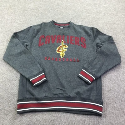 Cleveland Cavaliers Sudadera Para Hombre Grande Gris Rojo NBA Baloncesto Pullover Foto 1 de 4