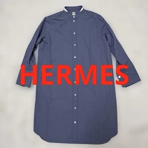 HERMES Hermes Shirt Dress Serie Cotton Good Condition Authentic N4955 - Picture 1 of 24