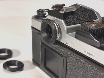 Nuevo - Anillo de metal ocular Nikon para F FM FE FM3A F3 FM2 FE2 [¡Hecho en EE. UU.!] Foto 1 de 4