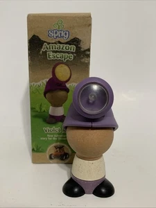 Figura de madera de plástico reciclado juguete aventura violeta Río Sprig Toys Amazon Escape - Imagen 1 de 4