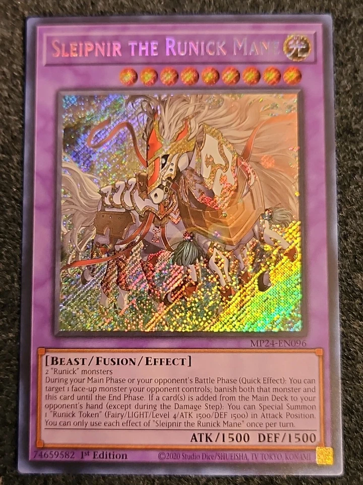 *Misprint* Sleipnir The Runick Mane - MP24-EN096 - Secret Rare Foiling - NM - Image 1 of 1