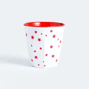 Barel 'Shooting Stars' Melamine Cup 260mL Red Tumbler - Kids, Parties, And Juice - Picture 1 of 1