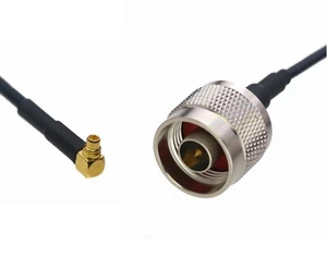 MMCX Male Right Angle to N Male RF Coaxial Cable For Antenna Radio wifi 0.5~15FT - Picture 1 of 3