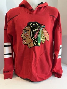 Chicago Blackhawks Reebok Faceoff Collection Hoodie Red Size Mens Large - Picture 1 of 10