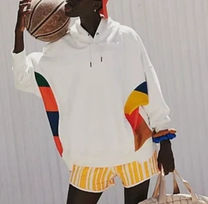 NUEVA SUDADERA CON CAPUCHA FREE PEOPLE FP MOVIMIENTO SPRINT HASTA EL FINAL OVERSIZE M - Imagen 1 de 10
