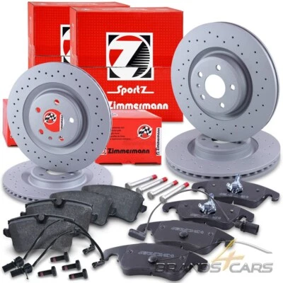 Zimmermann Sport Brake Discs + Brake Pads Front + Rear for Audi A6 C7 A7 4G - Image 1 of 4