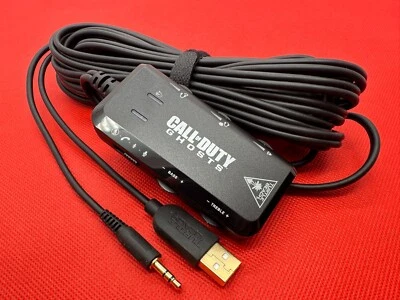 Turtle Beach CALL DUTY GHOSTS Universale 3.5 USB ps4 Xbox MIC Headphone Adapter - Image 1 of 2