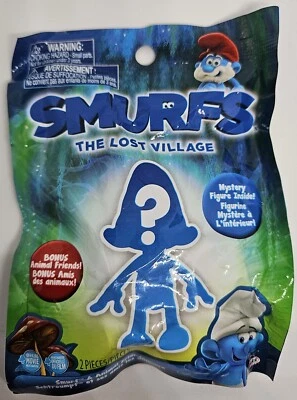 1x Jakks 2017 Smurfs The Lost Village Movie Mystery Figure 2 Piece Pack - Image 1 of 2