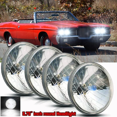 Пара круглых светодиодных фар дальнего/низкого света 5,75 дюйма для Ford LTD 4 шт - Изображение 1 из 4