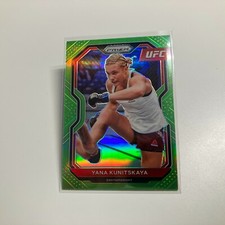 Yana Kunitskaya 2021 Panini Prizm UFC Neon Green Refractor Card 68/75 #83
