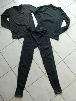 H&M + MEDICO ♥ FUNKTIONSUNTERWÄSCHE ♥ 3 Teile  ♥ 170 ♥ schwarz ♥ SKIUNTERWÄSCHE - Bild 1 von 4