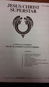 Webber: Jesus Christ, Superstar: Libretto - Picture 1 of 2