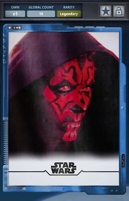 Star Wars Card Trader Gilded Tungsten Darth Maul Stellar Signatures Legendary - Image 1 of 2