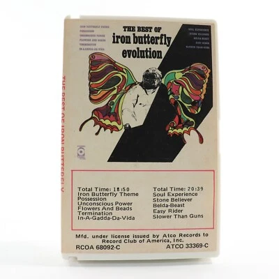 The Best of Iron Butterfly Evolution (Cassette in Snap Case, 1972, Atco 33369-c) - Image 1 of 4