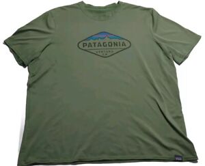 Patagonia Capilene Baselayer Daily Graphic Shirt Size Men L Green