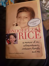Signed Unread Condoleezza Rice A Memoir 1st Edition Hardcover 
