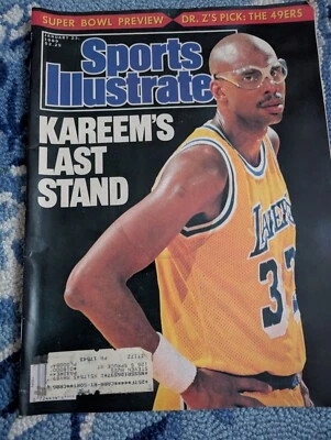 Sports Illustrated January 23 1989 Kareem Abdul Jabbar Los Angeles Lakers - Image 1 of 2