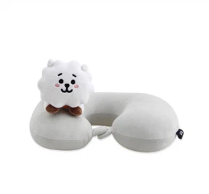 Oficial BT21 Line Friends Personaje RJ Suave Cómoda Cuello Almohada Viaje Regalo - Imagen 1 de 5