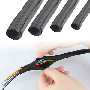 Split Wrap Wire Loom Wiring Harness Heat Resistant Replacement Hot Sizes Lot - Picture 1 of 15