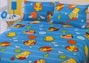 ~ Simpsons - BART & FRIENDS DOUBLE DOONA QUILT DUVET COVER Full Rare - Picture 1 of 3