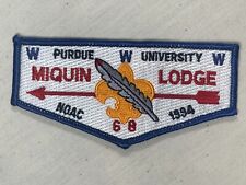 Miquin OA Lodge 68 1994 NOAC S19 Flap Boy Scout Patch