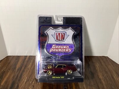 M2 Machines 1969 Pontiac GTO Chase Ground Pounders #81161 10-28 New On Card Ver. - Image 1 of 4