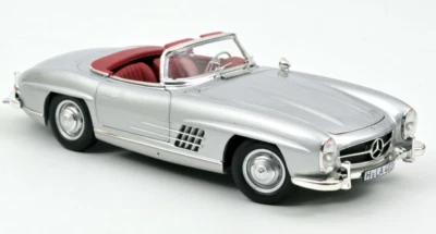 Mercedes Benz 300 SL Roadster 1957 Silver  1/18 183890 norev - Immagine 1 di 3