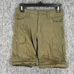 Boy Scouts Shorts Boys 10 Green Convertible Cargo Switchback Stretch Scouting - Picture 1 of 9