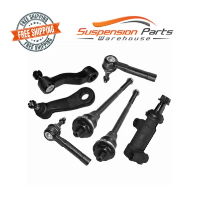 Soporte de rueda loca Pitman de dirección para GMC Yukon + 2 extremos de varilla de amarre internos 2 externos Foto 1 de 2