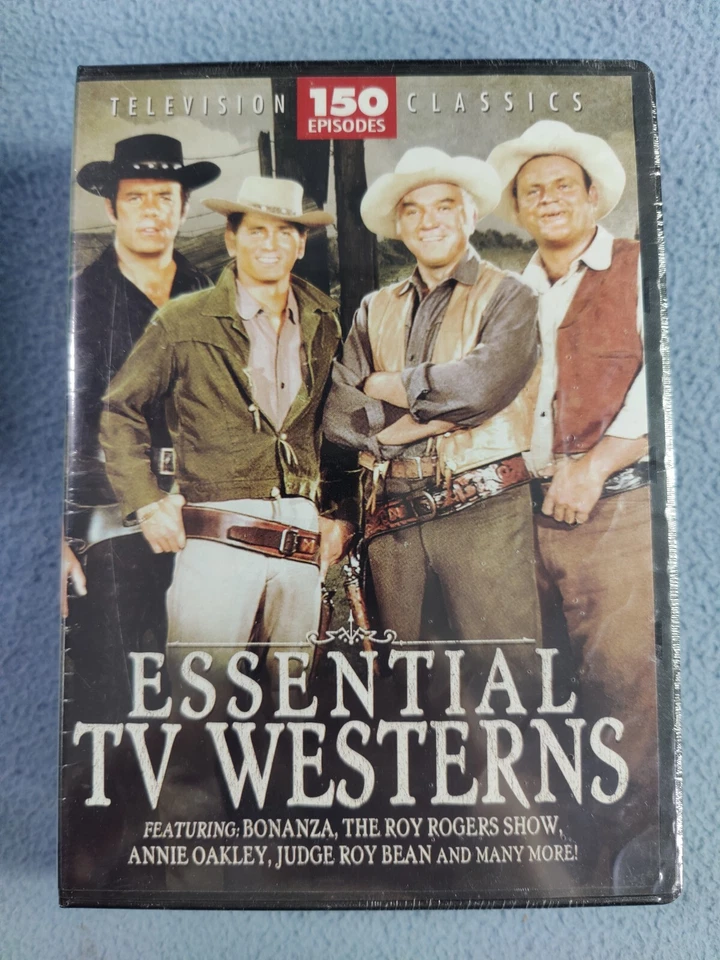 NEW SEALED ESSENTIAL TV WESTERNS 150 EPISODES TV CLASSICS 12-DISC DVD SET - Image 1 of 4