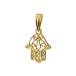 585er-Gold 14 kt. Anhänger Kettenanhänger Hand der Fatima Gelbgold 6809 - Bild 1 von 5