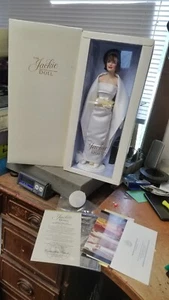 Franklin Como Nuevo JACKIE ONASSIS Colección Herida Muñeca Vestido Blanco Satén con Certificado de Autenticidad Nuevo en Caja - Imagen 1 de 6