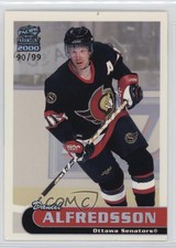 1999-00 Pacific Paramount Platinum /99 Daniel Alfredsson #158 HOF