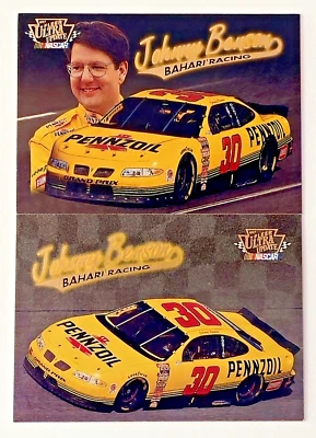 1997 Fleer Ultra Update - NASCAR #18 & 89 Johnny Benson Pennzoil Racing  - Image 1 of 4