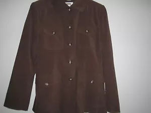 Talbots Petite Stretch women Brown Career Blazer SZE 10 Lightly Used Mint - Picture 1 of 7