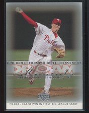 2002 Upper Deck Honor Roll Brett Myers Philadelphia Phillies #122