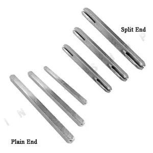 Spindle Bar / Split Spindle Bar 8mm for Door Handles Repairs, Plain or Slotted - Picture 1 of 5