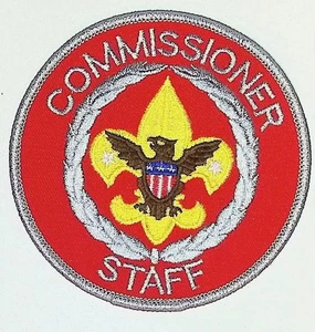 BSA Kommissar Stab Position Patch rot bestickt Kreis - Bild 1 von 3