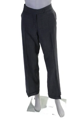 Pantalones de vestir Stella McCartney para mujer arrugados pierna recta azul marino lana talla EUR Foto 1 de 4