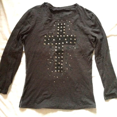 CAMISETA KEY LARGO CUSTOM CROSS ELIGE TU RELIGIÓN L/S PEQUEÑA DELGADA CRISTIANA Foto 1 de 4