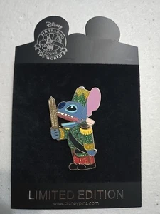 Stitch Holiday Soldier Nutcracker LE 100 Disney Pin Glitter Lilo And Stitch Pin - Picture 1 of 1