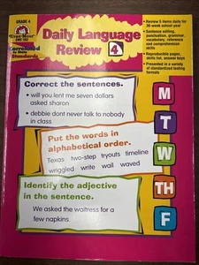 Evan-Moor® Daily Language Review Grade 4 EMC 582 - Picture 1 of 2