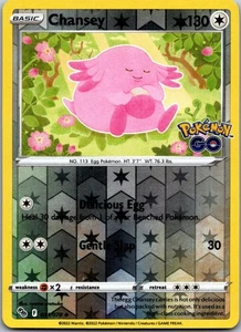 Chansey 051/078 - Pokemon GO Reverse Holo - Bild 1 von 2