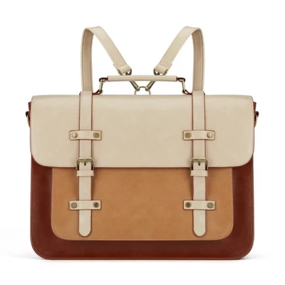 Bolso para Laptop para Mujer Cuero Vegano Mensajero Cartera Moda Maletín Mochila... Foto 1 de 4