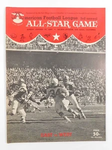 1963-64 AFL All Star Game Programa de Fútbol 19/01/64 - Imagen 1 de 1