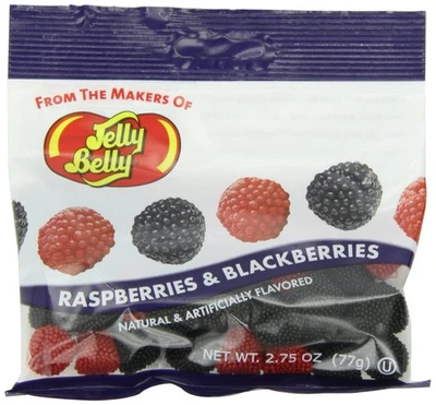 Jelly Belly Raspberries and Blackberries Chewy Candy, 2.75-oz, 12 Pack - Image 1 of 3