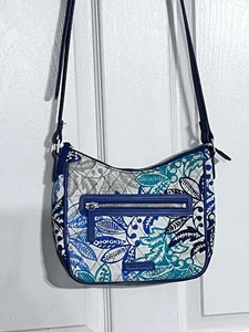 Vera Bradley Santiago blue crossbody purse Handbag - Picture 1 of 10