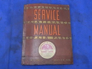 WARNER & SWASEY SERVICE MANUAL N0. 3, N0. 4, UND N0. 5 - Bild 1 von 4