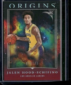 2023-24 Panini Origins #92 Jalen Hood-Schifino Granate #/115 Los Angeles Lakers - Imagen 1 de 2