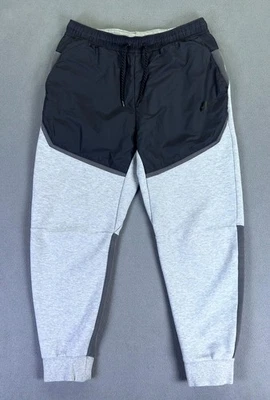 Pantalones de chándal Nike Tech polar para hombre grandes grises calce ajustado rendimiento gimnasio salón Foto 1 de 4